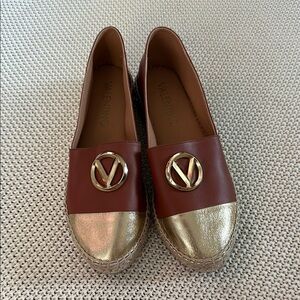 NEW Valentino By Mario Valentino Pineta Leather Espadrille